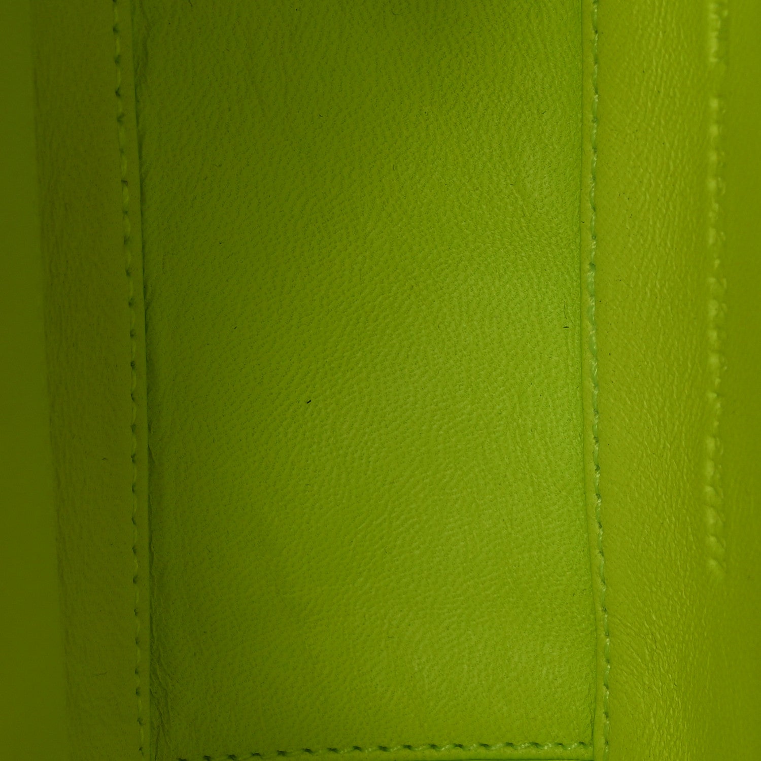 Balenciaga Grained Calfskin Embossed Car Camera Bag Yellow Fluo Black