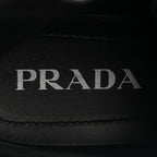 Prada Spazzolato Captoe 30mm Combat Boots 39 Black