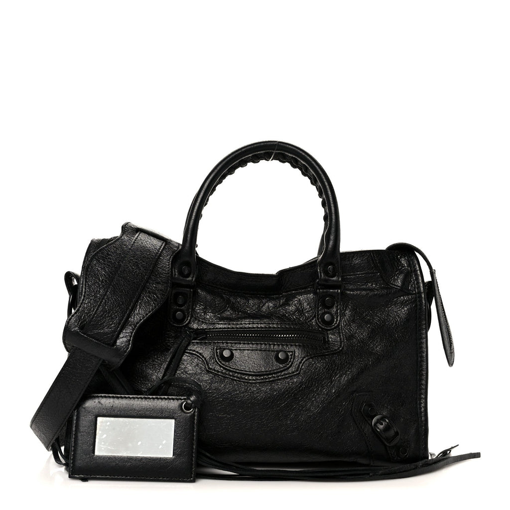 Balenciaga Agneau Arena Classic Black Hardware S City Black