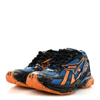 Balenciaga Mesh Rubber Bi-Color Mens Runner Sneakers 10 Blue Orange Black White