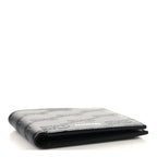 Balenciaga Calfskin BB Monogram Embossed Bi-Fold Wallet Black White
