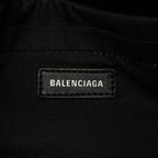 Balenciaga Arena Calfskin Small Monaco Flap Bag Black