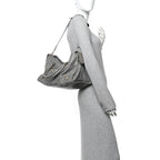 Balenciaga Agneau Giant 12 Gold Hardware Part Time Gris Pyrite