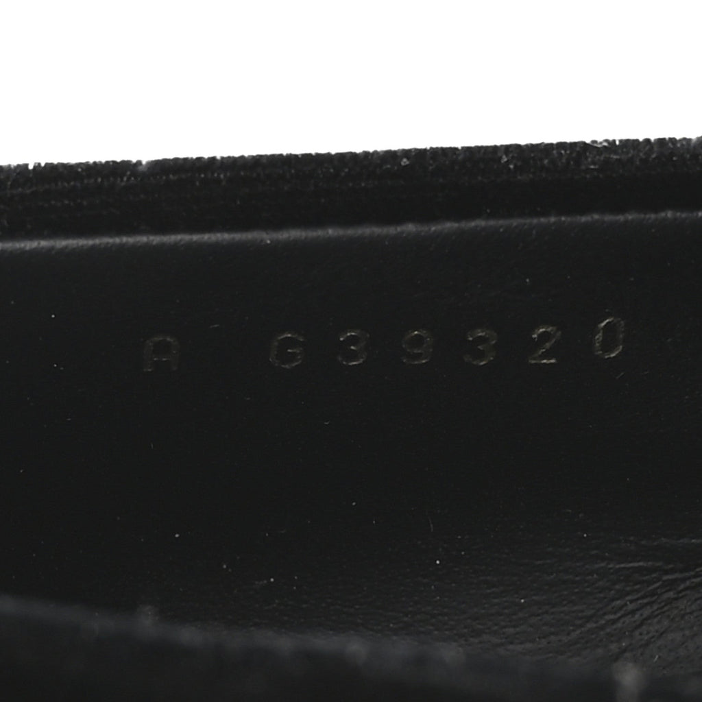 Chanel Shiny Calfskin Logo Loafers 38 Black