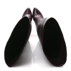 Saint Laurent Calfskin Kiki 110mm Over The Knee Boots 36.5 Dark Violet