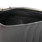 Balenciaga Calfskin Hourglass Long Coin Case Card Holder Black