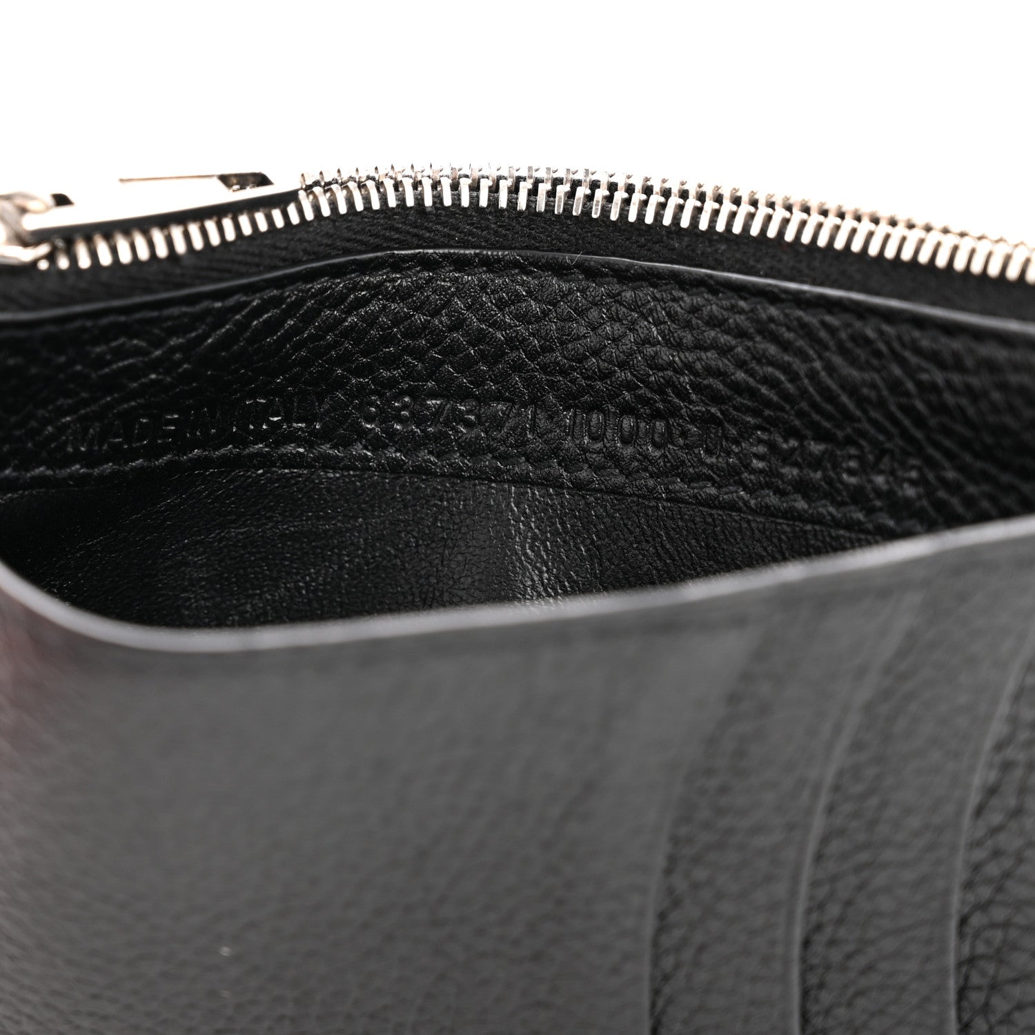 Balenciaga Calfskin Hourglass Long Coin Case Card Holder Black