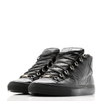 Balenciaga Agneau Arena Opaque Womens High Top Sneakers 41 Black