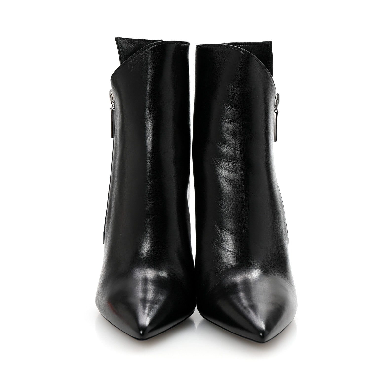 Saint Laurent Calfskin Niki 85 Wedge Booties 39.5 Black