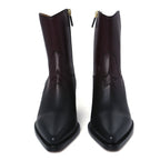 Christian Dior Shaded Calfskin Ombre L.A. Ankle Boots 37 Black Rouge