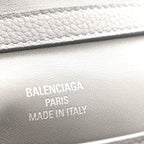 Balenciaga Grained Calfskin Small Rodeo Top Handle Handbag Grey