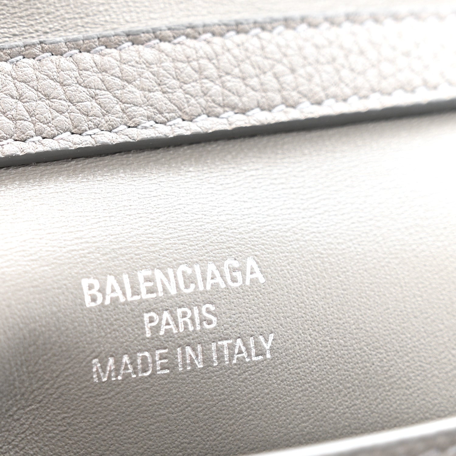 Balenciaga Grained Calfskin Small Rodeo Top Handle Handbag Grey