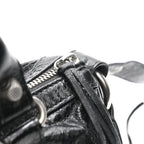 Balenciaga Agneau Arena Mini Le Cagole Duffle Crossbody Bag Black