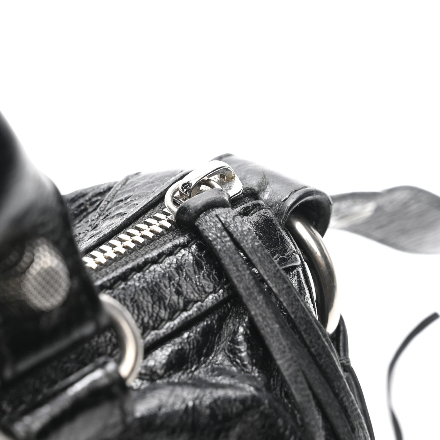 Balenciaga Agneau Arena Mini Le Cagole Duffle Crossbody Bag Black