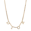 Christian Dior Metal Lacquer Dio(r)evolution Necklace Gold