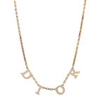 Christian Dior Metal Lacquer Dio(r)evolution Necklace Gold