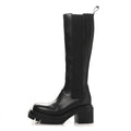Bottega Veneta Calfskin The Lug Chelsea 30/70mm Tall Boots 37.5 Black