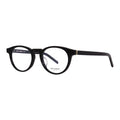 Saint Laurent Eyeglasses Round Full Rim, Black Frame and Clear Demo Lenses Lens SLM122/F001