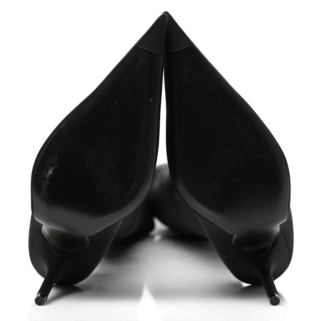 Balenciaga Spandex Pointed Toe Knife 110MM Thigh High Boots 39 Black