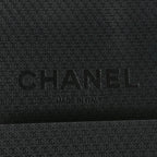 Chanel Suede Lambskin Calfskin Knit Womens High Boots 37 Black