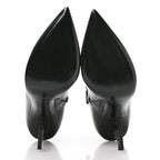 Saint Laurent Calfskin Opyum Ankle Boots 40 Black