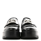 Chanel Calfskin Metal CC Loafers 35 Black