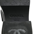 Chanel Calfskin CC Platform Loafers 36 Black