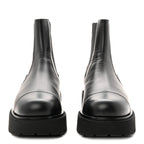 Chanel Calfskin Cap Toe CC Short Boots 39.5 Black