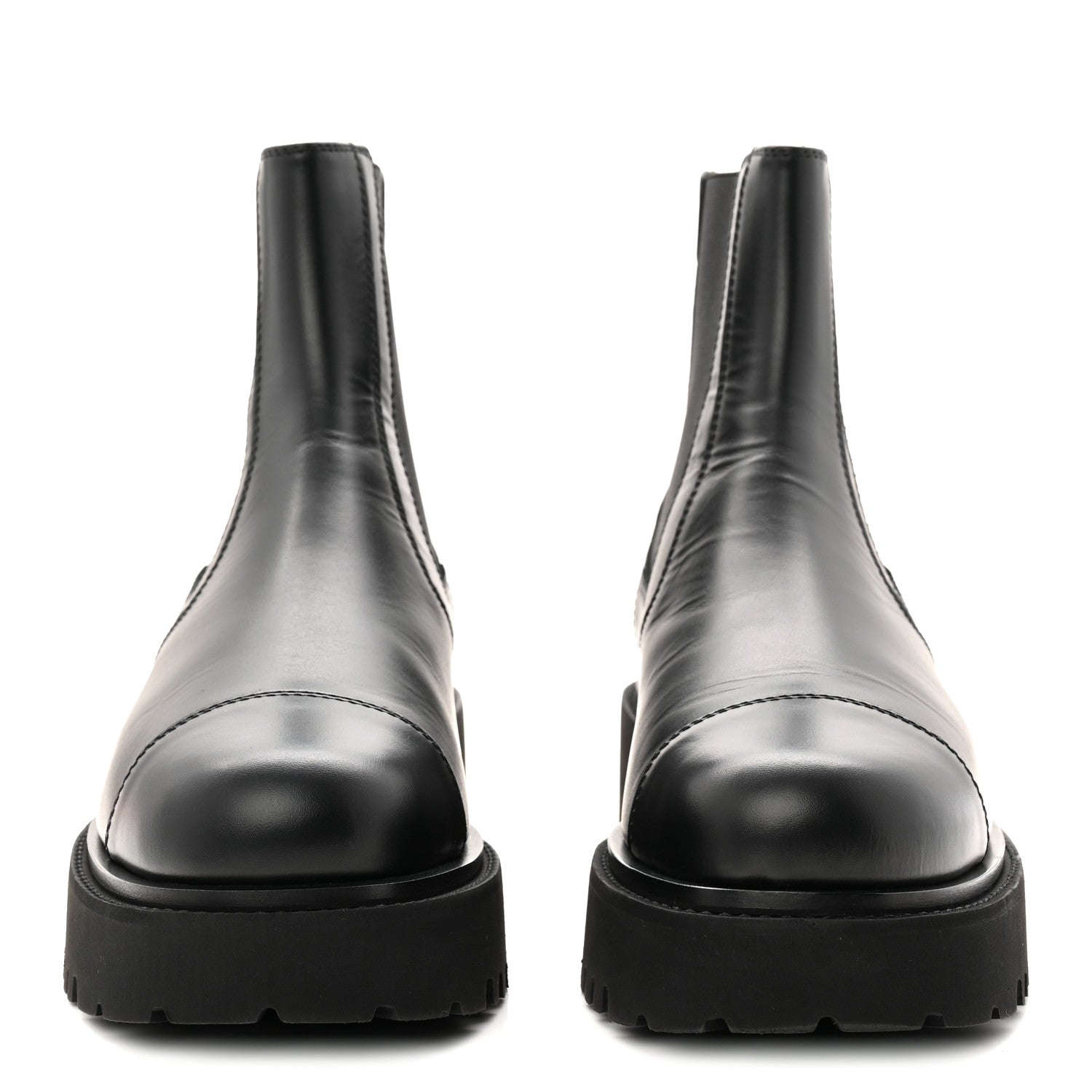 Chanel Calfskin Cap Toe CC Short Boots 39.5 Black