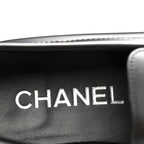 Chanel Calfskin Metal CC Loafers 35 Black