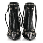 Balenciaga Agneau Arena Cagole 90mm Ankle Boots 36 Black