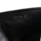 Balenciaga Wool Plaid Ankle Boots 41 Black White
