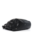 Balenciaga Agneau Classic Silver Hardware Weekender Black