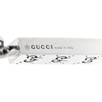 Gucci Sterling Silver Gucci Ghost Bar Pendant Necklace
