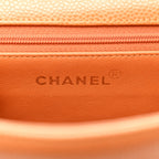 Chanel Caviar Top Handle Kelly Flap Brown