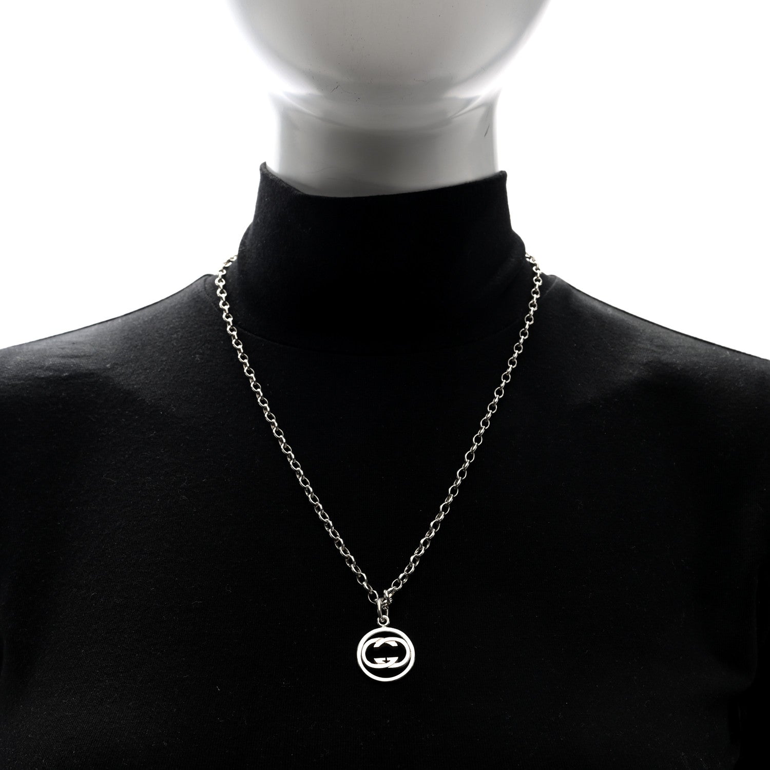 Gucci Sterling Silver Britt Necklace