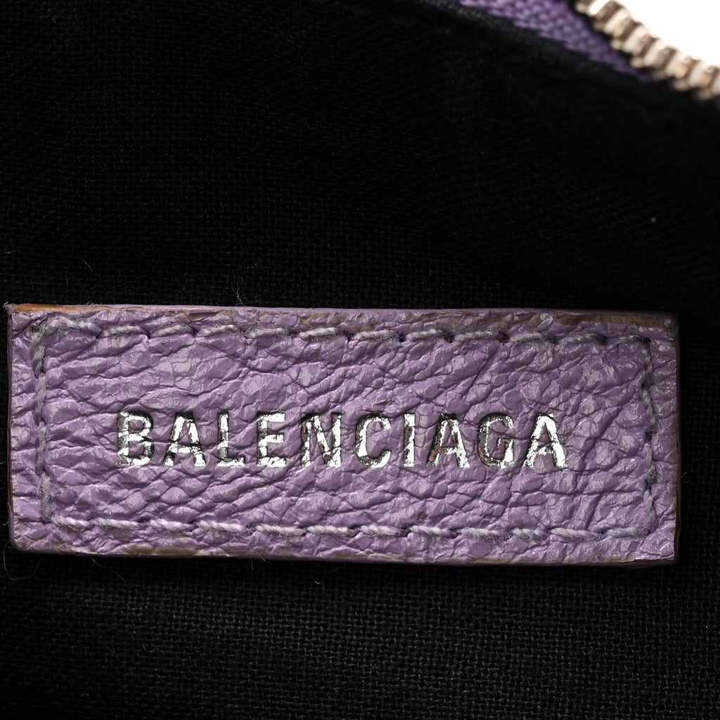 Balenciaga Agneau Arena Le Cagole Shoulder Bag XS Lilac