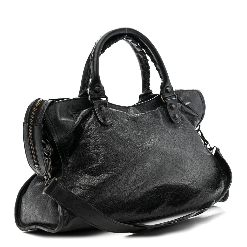 Balenciaga Agneau Classic Hardware City Black