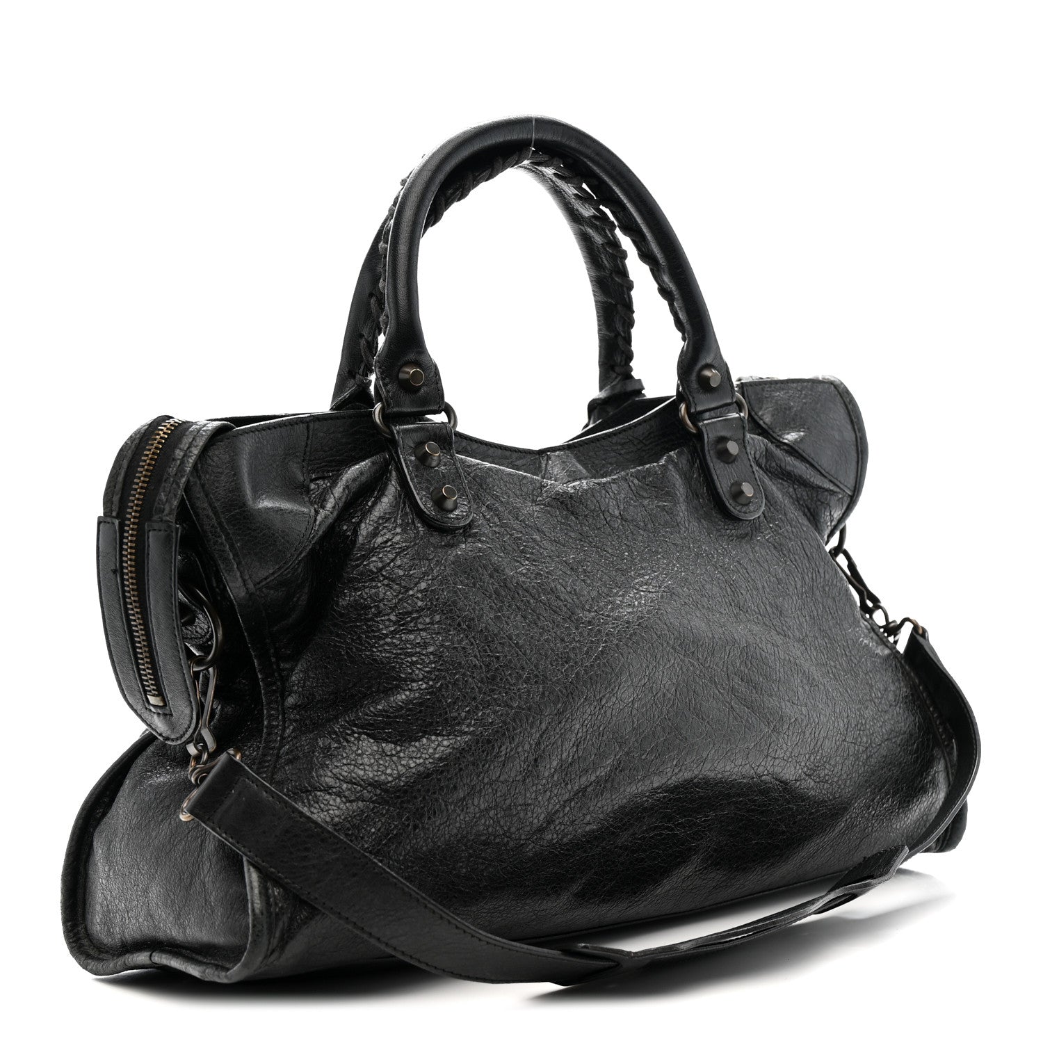 Balenciaga Agneau Classic Hardware City Black