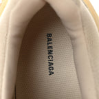 Balenciaga Fabric Mesh Clear Sole Womens Triple S Sneakers 39 Beige