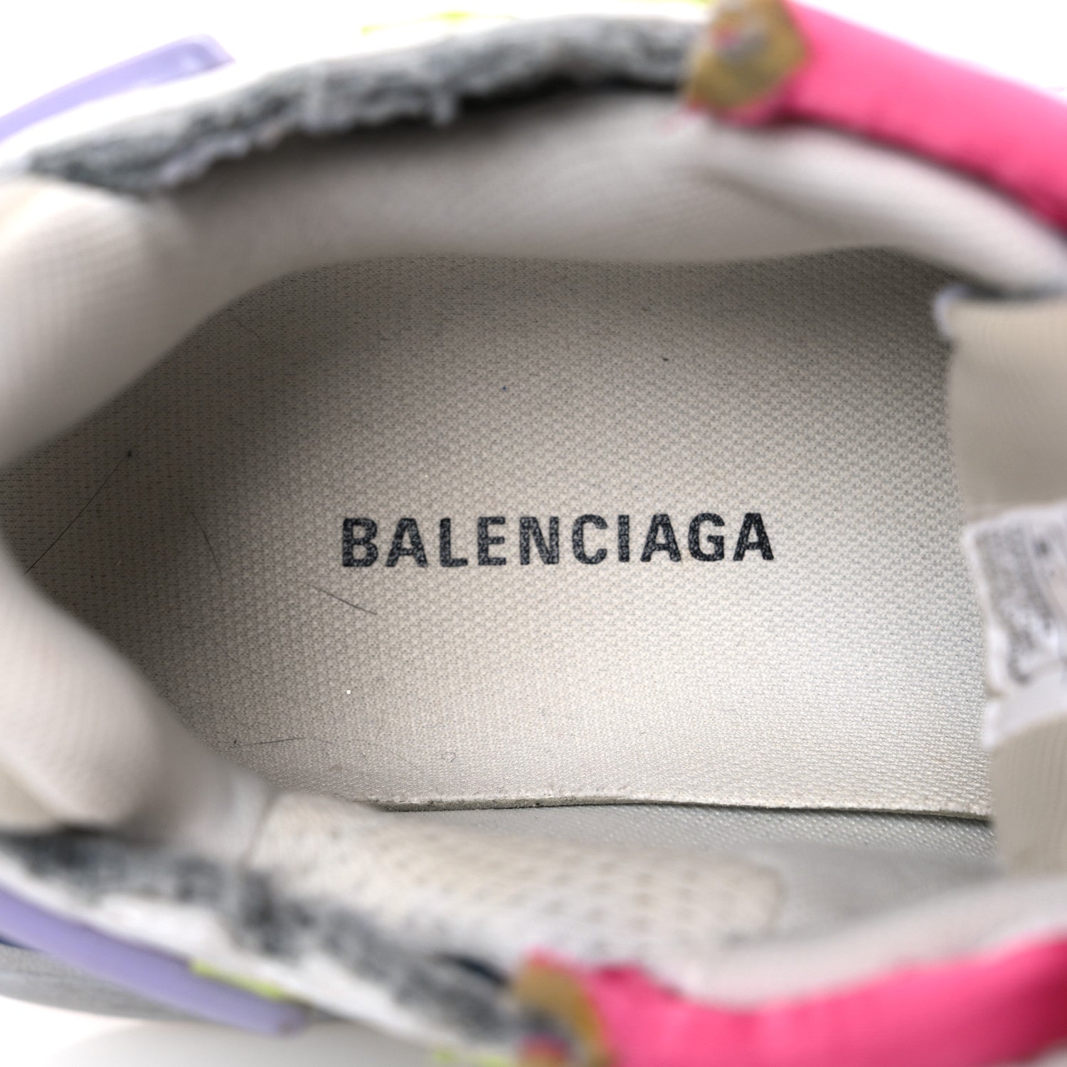 Balenciaga Mesh Rubber Womens Runner Sneakers 37 Multicolor