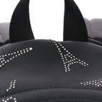 Balenciaga Canvas Crystal Embellished Eiffel Tower Explorer Backpack S Black