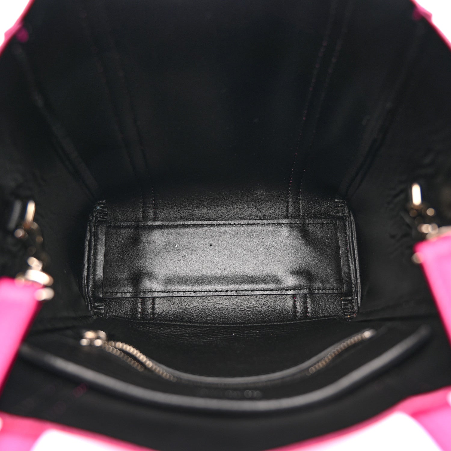 Balenciaga Calfskin XXS Everyday Tote Rose Magenta Black