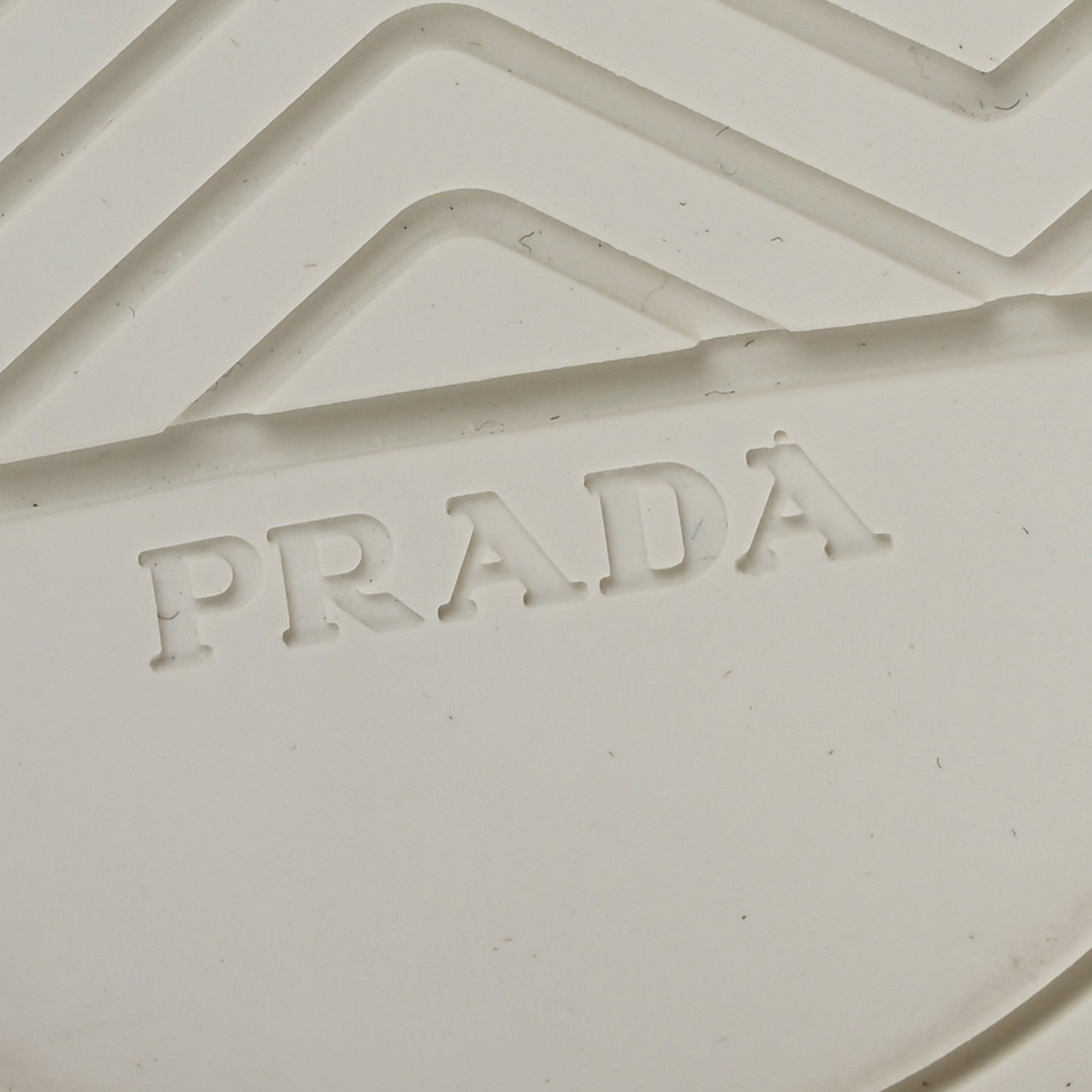 Prada Re-Nylon Gabardine Metal Triangle Logo Wheel Pouch Pocket High Top Sneakers 35.5 White