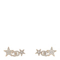 Chanel Crystal Star CC Earrings Gold