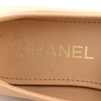 Chanel Lambskin Pearl CC Loafers 36 Beige