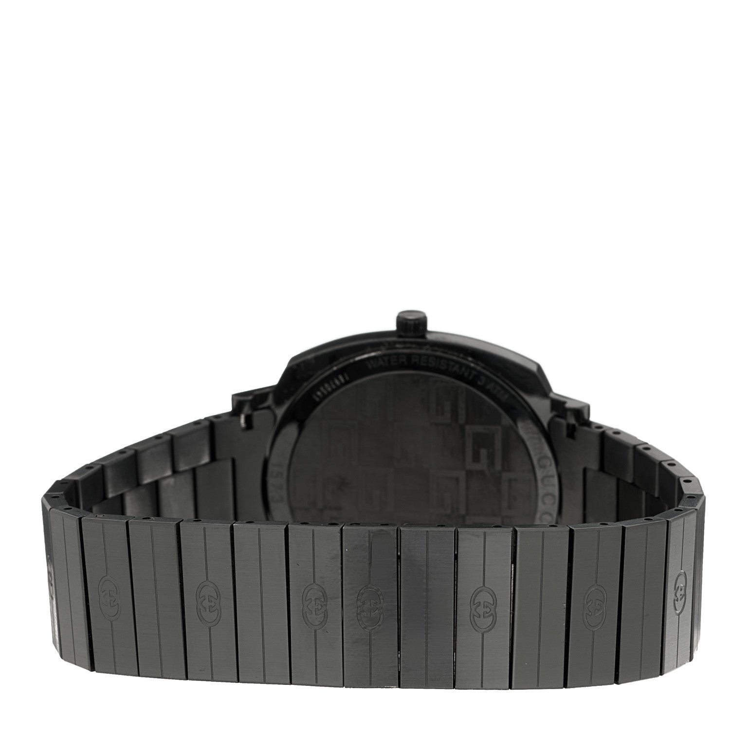 Gucci PVD Stainless Steel 38mm Grip Quartz Watch Black