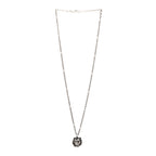 Gucci Metal Lion Head Necklace Silver