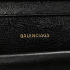 Balenciaga Coated Canvas BB Monogram Allover Logo Card Holder Wallet Black Grey White