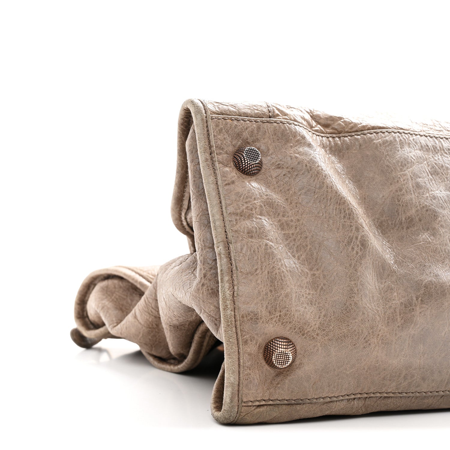 Balenciaga Agneau Giant 12 Rose Gold Hardware Work Gris Poivre